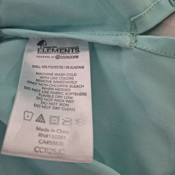 Mossy Oak Elements Mens Fishing Shirt Blue 2XL - Picture 5 of 6